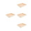 4 Pièces Plateau En Bois Rectangulaire Pour Empilable 9