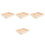 4 Pièces Plateau En Bois Rectangulaire Pour Empilable 4