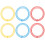 18Pcs Solid Circle Ring Toss Game Set Plastic Detachable Rings For Kids 1