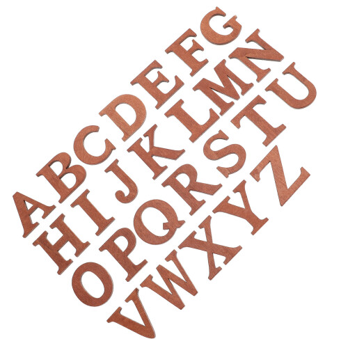 52 Pièces Lettres En Pour Bricolage Artisanat