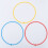 18Pcs Solid Circle Ring Toss Game Set Plastic Detachable Rings For Kids 2