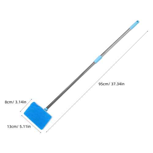 Aquarium Cleaning Brush With Telescopic Handle And Algae Pad 1