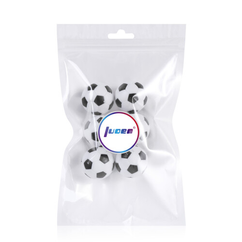 6Pcs 32Mm Table Football Balls Black/White 1
