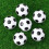 6Pcs 32Mm Table Football Balls Black/White 6