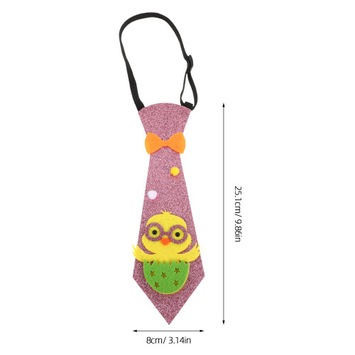 Cravate Ajustable Motif Animé Pour Fête Pâques 1