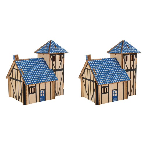 2 3D Casa In Legno Puzzle Educativo Per Bambini 1