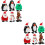 12 Pcs Xmas Themed Wind-Up Toys Clockwork Playthings 8