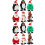 12 Pcs Xmas Themed Wind-Up Toys Clockwork Playthings 7