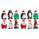 12 Pcs Xmas Themed Wind-Up Toys Clockwork Playthings 4