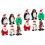 12 Pcs Xmas Themed Wind-Up Toys Clockwork Playthings 6