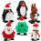 12 Pcs Xmas Themed Wind-Up Toys Clockwork Playthings 2