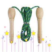 2 Pcs Log Handle Jump Rope Fitness Toddler Skiping Outdoor Skipping