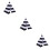 3Sets Multi-Functional Kids Indoor Teepee Tent Black Durable Play Tent 10