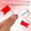 50 Pcs Plastic Flag Push Pins For World Map Cork Board Home Office 8