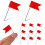 50 Pcs Plastic Flag Push Pins For World Map Cork Board Home Office 10