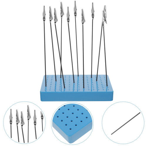 1 Set Model Making Base Paint Booth Stand With Color Clips 2