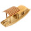 Wooden Canoe Model Small Desktop Boat Decor 9