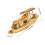 Wooden Canoe Model Small Desktop Boat Decor 2