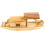 Wooden Canoe Model Small Desktop Boat Decor 11