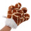 One Pair Kids Soft Warm Giraffe Plush Claw Gloves For 6