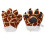One Pair Kids Soft Warm Giraffe Plush Claw Gloves For 9