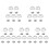 25 Pcs Mini Coffee Cup Models Transparent Tea Water Cup Figurines 2