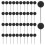 100Pcs Push Round Ball Head Map Tacks With Stainless Point Black 1