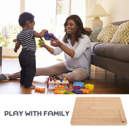 Wooden Grooved Handwriting Practice Board Educativo 2