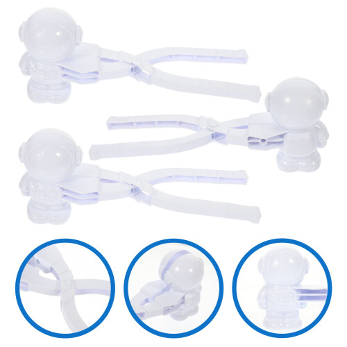 3Pcs Compact Plastic Snowman Makers For Kids 2