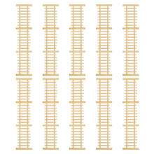 10Pcs Miniature Wood Fence 1:50 Scale For Dollhouse Fairy Garden