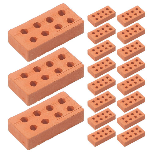 25 Pezzi Mini Mattoncini Per Costruzione In Miniatura