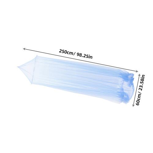 Lace Bed Conical Curtains Dome Bed Canopy Mosquito Net (Dark Blue) 2