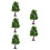 5Pcs Green Mini Model Trees for Train Scenery Realistic Craft Use 8
