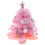 Tabletop Christmas Tree: 2Ft Mini Artificial With Lights, Pink 1