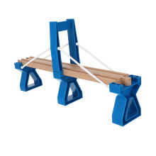 Wooden Train Bridge - Model Railway Track Connector Accessory