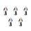 5Pcs Resin Sand Table Priest Statue Desktop Ornament Sculpture 4