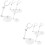 8 Pcs Action Figure Display Stand Base Doll Model Support 8