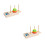 2 Sets Rainbow Stacking Tower Wooden Toddler Toy 3