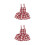 2 Pezzi Vestito Per Natale Con Grembiule Rosso A 8
