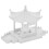 2Pcs Diy Miniature Pavilion Model 1:100 Scale For Desktop Decor 1
