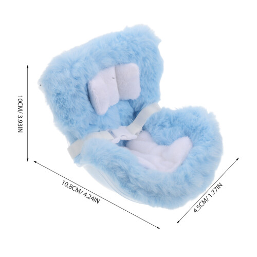 Plush Peluche Mini Siège Déco Intérieure Ornement Pour Poupées 2