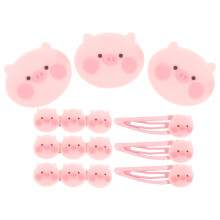 9Pcs Lovely Pig Hairpins Pretty Cartoon Hair Accessories