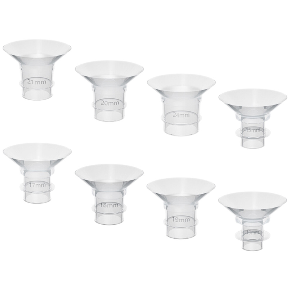 8 Pcs Silicone Breast Pump Flange Inserts Totority