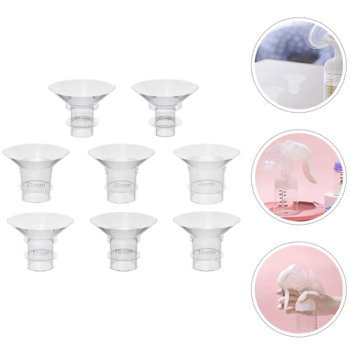 8 Pcs Silicone Breast Pump Flange Inserts 1