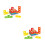2 Set Legno Geometrici da Impilare e Ordinare per Bambini 7