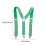 Shamrock Suspenders Accessoire Costume Saint-Patrick 2