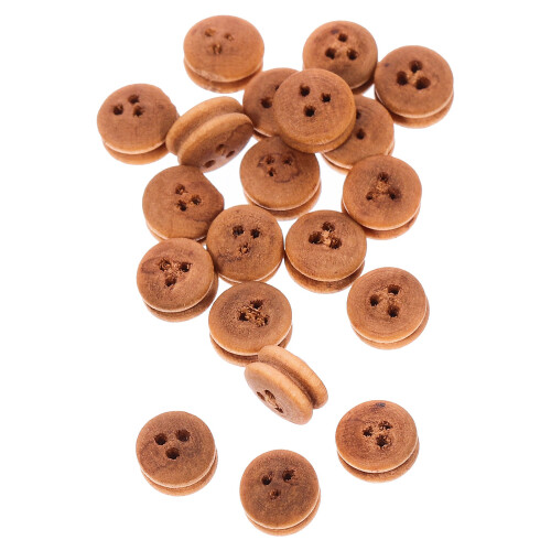 40 Pezzi Puleggia In Legno 5mm Per Barche Legno Per Bambini 1