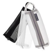 3 Pièces Trousse Crayons Transparente Taille En Maille Zippée