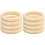 8 Pcs Diy Wood Bangles Smooth Unfinished Bracelets Circles 2