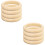 8 Pcs Diy Wood Bangles Smooth Unfinished Bracelets Circles 6